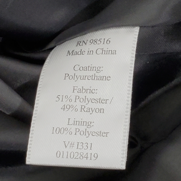 Cold water Creek faux leather coat size 6 - Picture 4 of 9